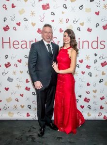 Alicia Linklater posing with husband Mike Penny at rotary hearts and minds gala 2018